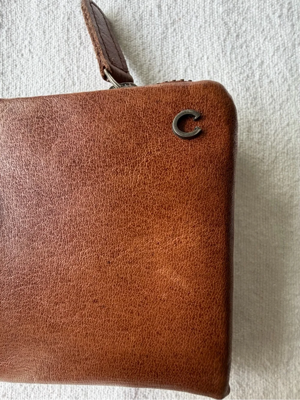 Wild West Los Angeles Brown Leather Zip Wallet for Men